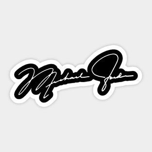 MJ signature Sticker